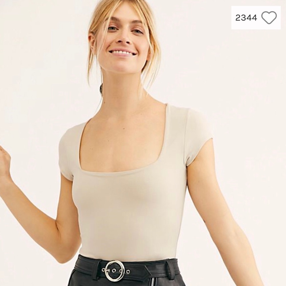 Free People Square neck bodysuit